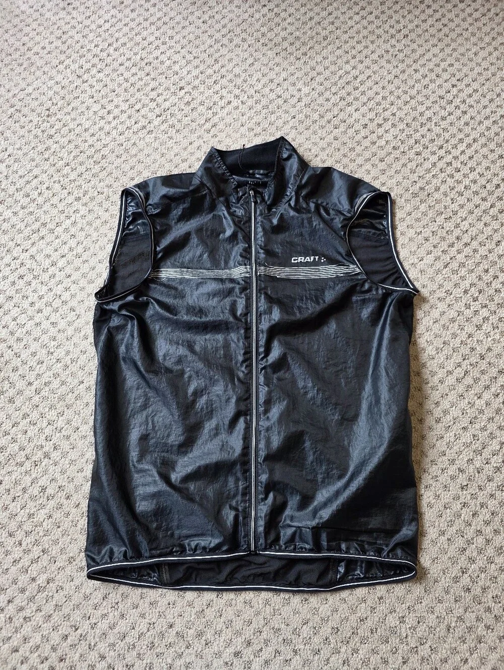 Craft Black And Reflective Cycling Vest